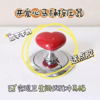 Heart-Shaped Toilet Button Presser for Long Nails, Universal Flush Aid Decor