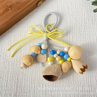 Handmade DIY Wind Chime Nut Shell Rattle Keychain Bag Charm - TikTok & Xiaohongshu Viral Product