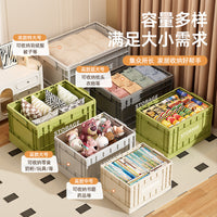 Industrial Style Collapsible Storage Bin with Wheels for Outdoor Camping and Home Organization