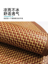 Pet Cooling Mat for Dogs and Cats, Rattan or Bamboo Weave Summer Pad, Chew-Resistant Kennel Mat