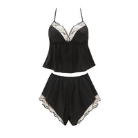 Women's Satin Pajama Set with Anti-Static Finish