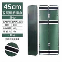 Double-Layer Fishing Float Box Long Large Capacity Storage Case for Small and Shallow Water Floats