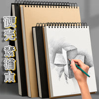 Sketchbook for Artists, 8K A4 Hardcover Sketch Pad, 160gsm Thick Paper, Spiral Bound