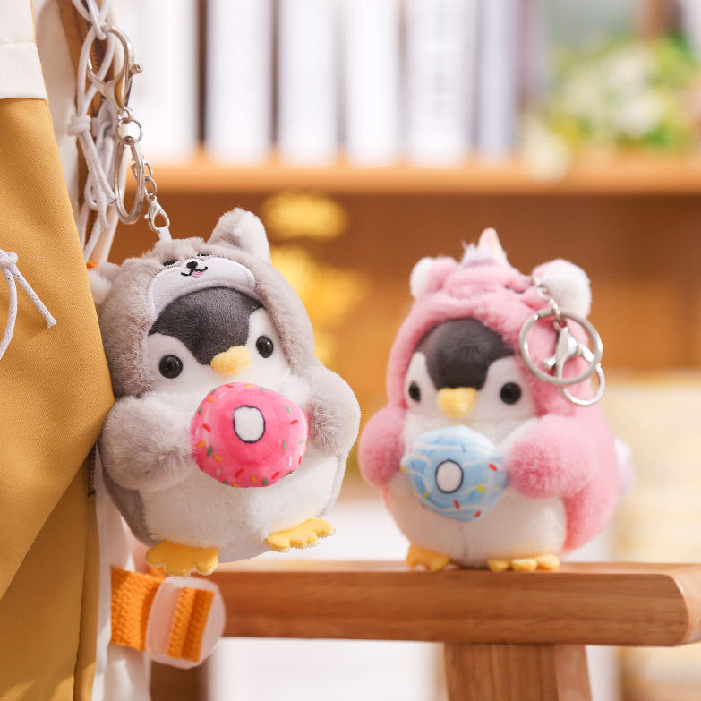 Positive Energy Penguin Plush Keychain Backpack Charm