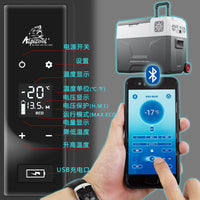 Ice Tiger Portable Car Refrigerator with Compressor, Dual-Use Freezer and Cooler for Home and Vehicle, Large Capacity Outdoor Travel Fridge