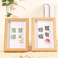 Wooden Photo Frame with Hollow 3D Design for Wall or Table Display, Various Sizes