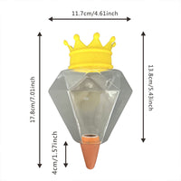 Diamond-Shaped Self-Watering Device for Potted Plants