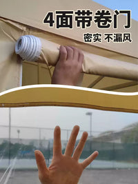 Thickened Four-Legged Warm Tent Tarp for Stalls - Waterproof, Sunshade, Windproof Enclosure