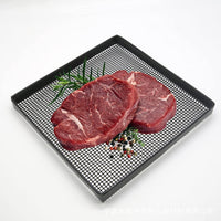Reusable Mesh BBQ Grill Basket with Non-stick Teflon Edges for Outdoor Grilling
