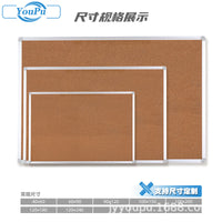Aluminum Frame Double-Sided Cork Board with Mobile Stand