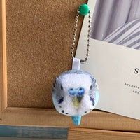 Cute Parrot Plush Keychain Bag Charm