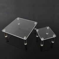Multifunctional Single-Tier Acrylic Display Riser for Figures and Collectibles