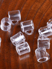 1:12 Miniature Dollhouse Wine Glasses, 10-Piece Set, Tiny Kitchen Dining Drinkware Accessories