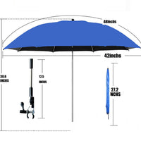 Outdoor UV Protection Clamp Umbrella for Fishing, Camping, and Beach Chairs
