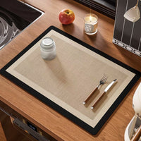 Diatomaceous Earth Kitchen Drain Mat - Non-Slip, Absorbent, Quick-Dry Countertop Mat