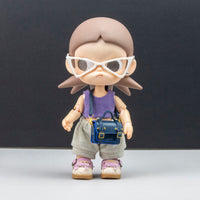 Miniature School Style Crossbody Bag for OB11 1/6 BJD Cotton Dolls