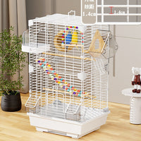 Large Metal Bird Cage for Parrots, Cockatiels, Peonies, and Other Small Birds