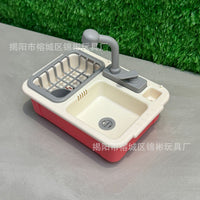 Dollhouse Miniature Kitchen Sink Play Set for Kids