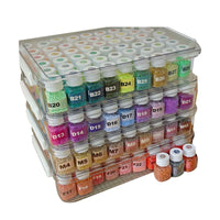 Transparent Plastic Storage Box and Bottles for Perler Beads and Craft Supplies