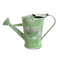 French Vintage Galvanized Watering Can for Garden Plants and Flowers