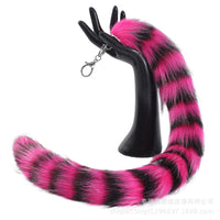 Cute Fox Tail Keychain Plush Bag Charm for Women