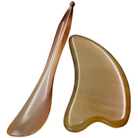 Natural Buffalo Horn Gua Sha Massage Stick for Face and Body