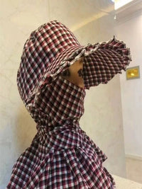 Cotton Linen Sun Protection Hat with Neck Flap for Outdoor Activities