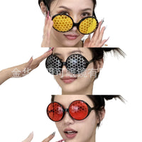 Honeycomb Bee Novelty Glasses for Parties and Costumes