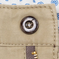 Men's Cotton Casual Pants Straight Loose High-Waist Trousers for Middle-Aged Fathers