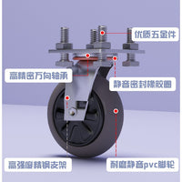 Foldable Platform Cart with Wheels for Warehouse and Shopping, Portable Hand Truck