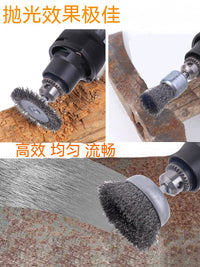 Hex Shank Drill Wire Brush Set for Cleaning, Polishing, and Rust Removal