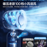Portable Handheld USB Rechargeable Cooling Fan with Digital Display