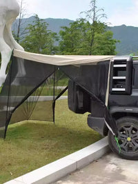SUV Car Tail Tent with Mosquito Net, 270-Degree Surround, Sun and Rain Protection