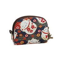 Cute Shell Coin Purse for Women, Japanese Style Small Fabric Pouch for Coins and Small Items