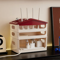 WiFi Router Storage Box for Cable Management, Set-Top Box, and Power Strip, Desktop Organizer