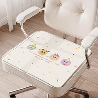 Cartoon Ice Silk Office Chair Cushion, Cool-Touch Non-Slip Seat Pad for Long Sitting, Summer Dining Chair Mat