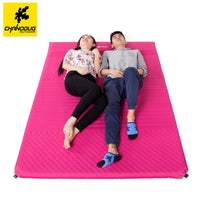 Outdoor Double Inflatable Sleeping Pad, 5cm Thick Self-Inflating Camping Mat, Moisture-Proof Tent Air Mattress for Lunch Break