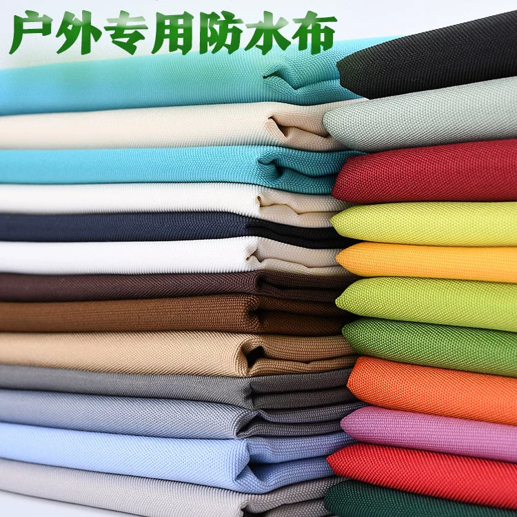 Outdoor Waterproof Polyester Fabric for Cushions - Thickened, UV-Resistant, Solid Color