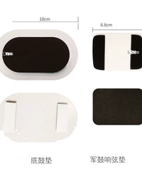 Asanasi Drum Mute Pad Set for 5-Piece Drum Kits, Practice Sound Dampening Pads
