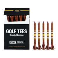 Golf Tee Set with Cigarette Case Design, 10-Pack