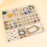 Velvet Jewelry Drawer Organizer Tray for Rings, Earrings, Necklaces, and Bracelets