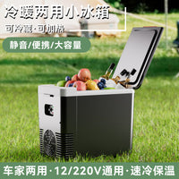 10L Portable Car Refrigerator 12V/220V Dual-Use Mini Fridge for Camping and Outdoor Travel