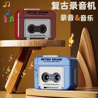 Retro Cassette Player Keychain Mini Bag Charm for Men and Women