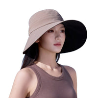 Women's UV Protection Sun Hat with Cooling Shawl and Wide Brim