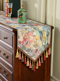 Ailian Luxury Retro Table Runner for Dining Table, Coffee Table, TV Cabinet, Dresser