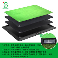 Indoor Outdoor Golf Hitting Mat with Non-Slip Rubber Base - Swing Practice Trajectory Mat
