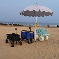 Outdoor Camping Cart with Quick-Release Inflatable Wheels, All-Terrain Foldable Tactical Table