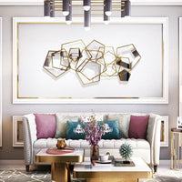 Luxury Ginkgo Leaf Metal Wall Decor for Living Room and Entryway