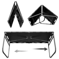 Portable Outdoor Folding Table Lightweight Camping Picnic BBQ Desk with Optional Grill and Accessories