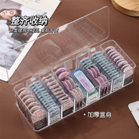 Clear Multi-Layer Data Cable & Contact Lens Storage Box with Dividers